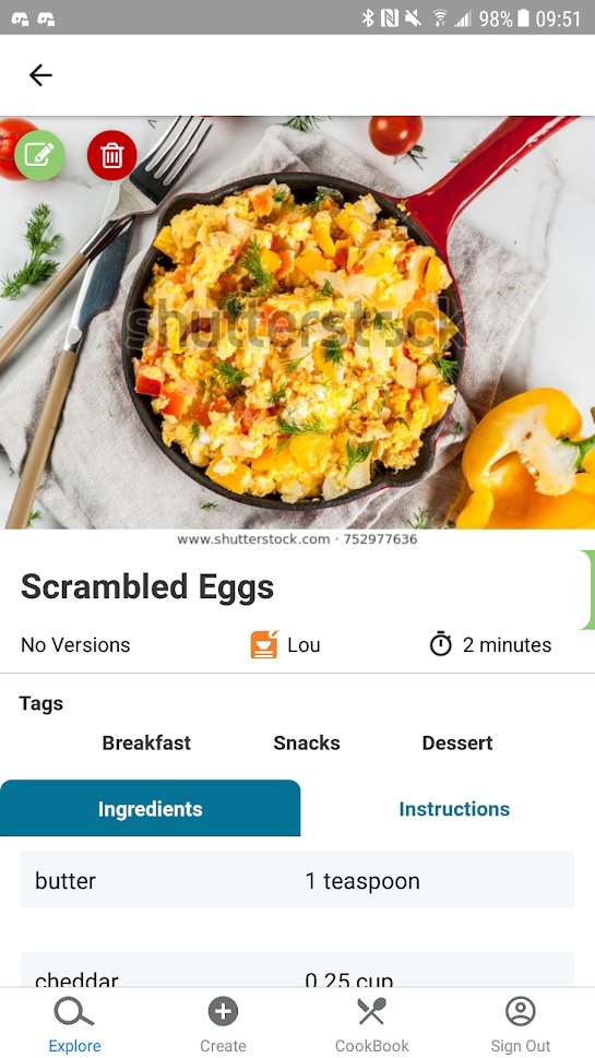 MyDish Mobile Application